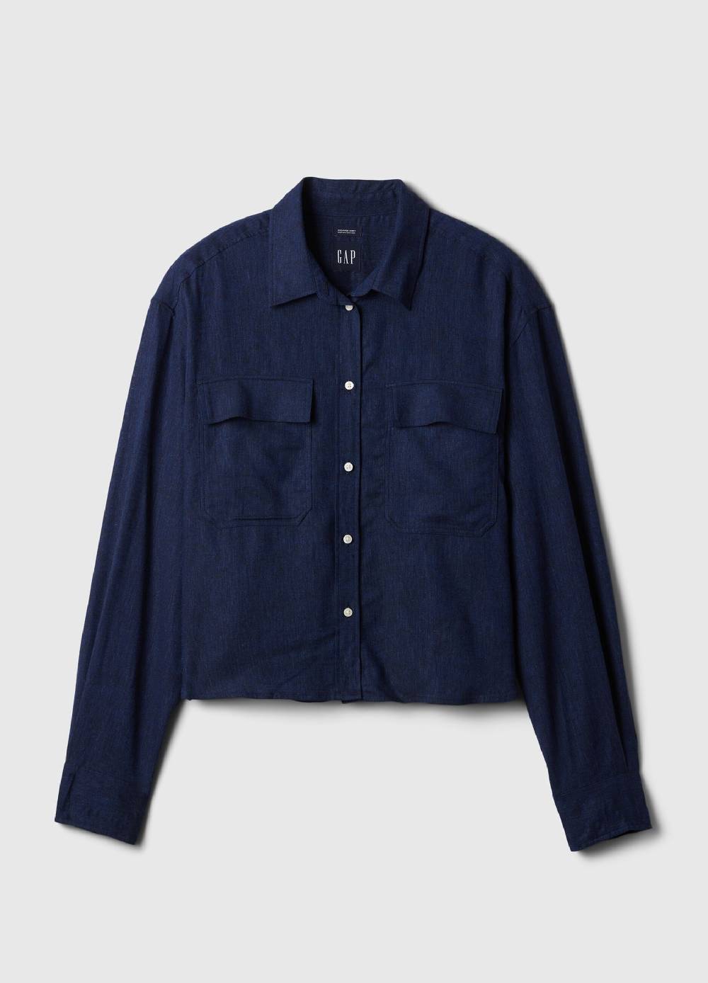 Ovs Camicia over cropped in lino Sottocosto