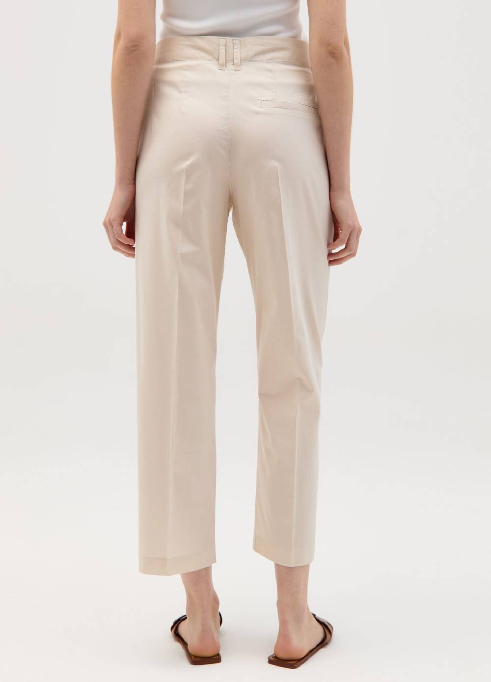 Ovs Pantalone a sigaretta crop con pinces Vendite Flash
