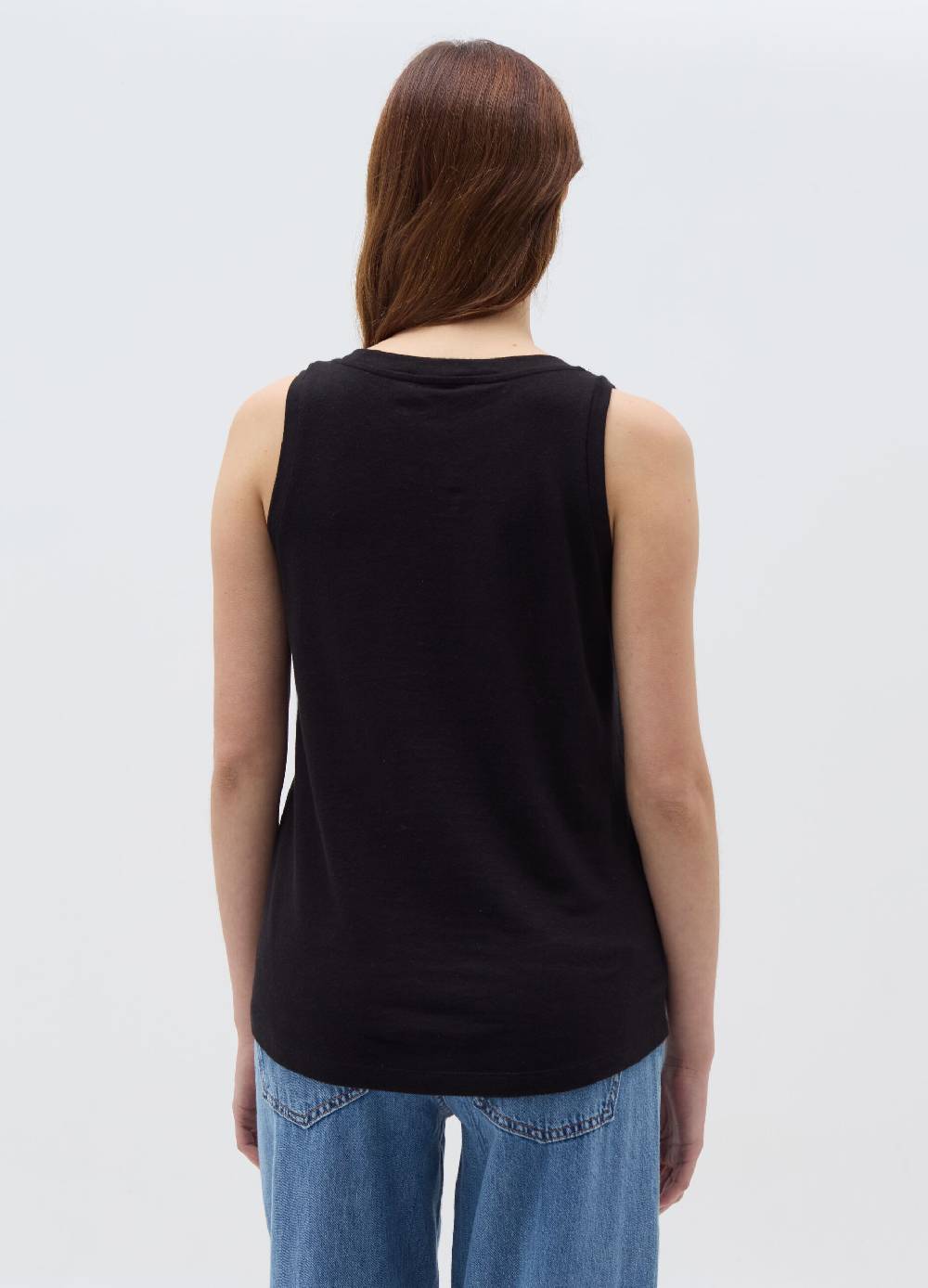 Ovs Tank top in lino e cotone con scollo rotondo Negozio