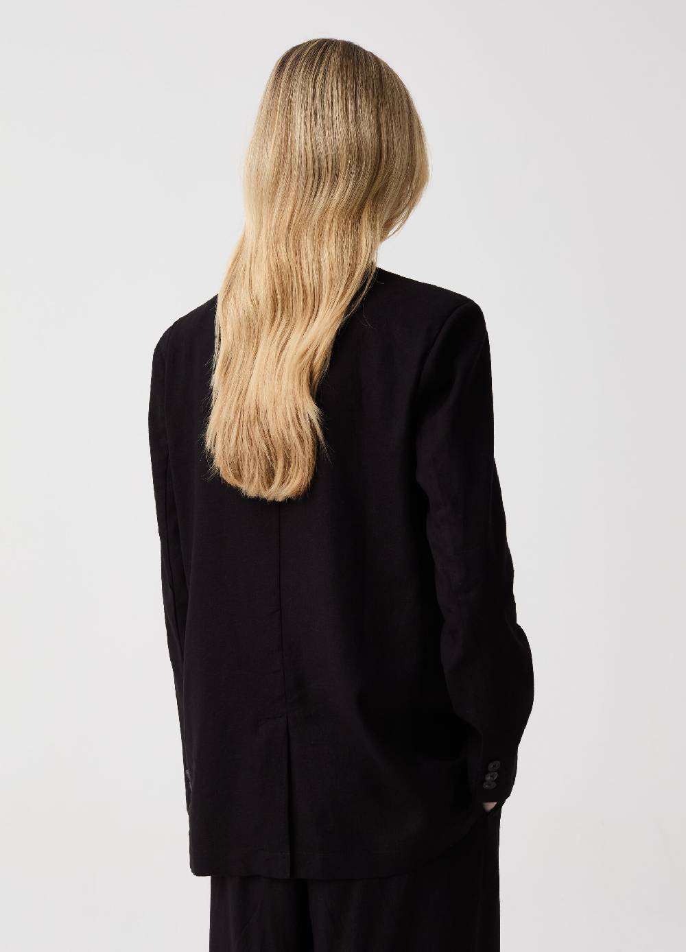 Ovs Blazer relaxed fit in lino e viscosa Sconto di tempo limitato