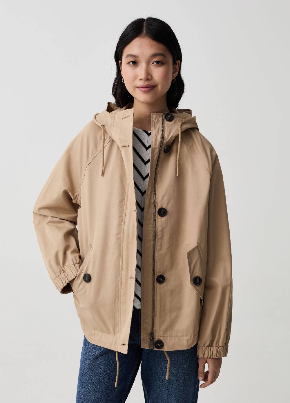 Ovs Parka corto oversize maniche raglan Smaltimento dello stoccaggio