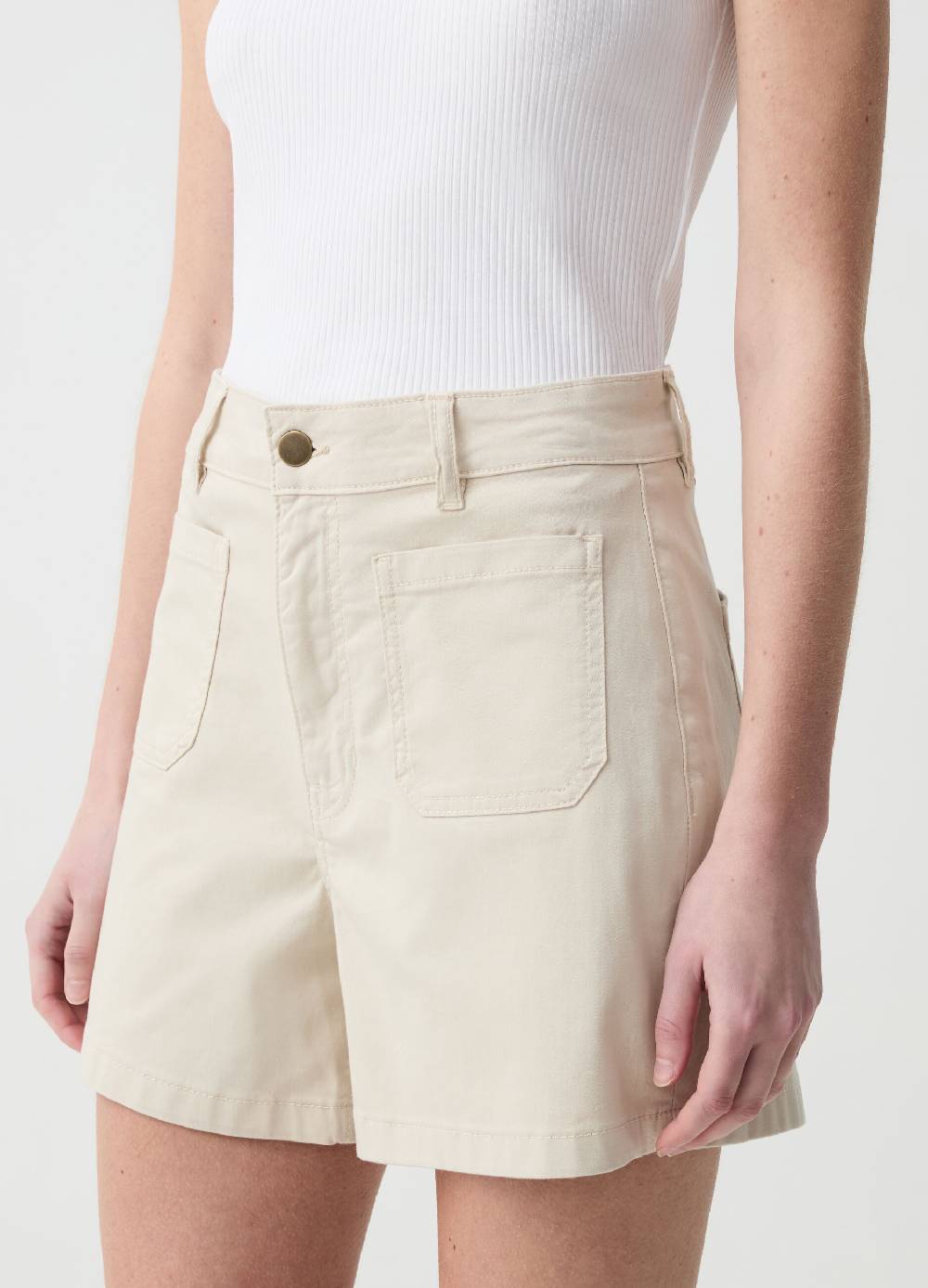 Ovs Shorts in cotone stretch con tasche Vendita calda
