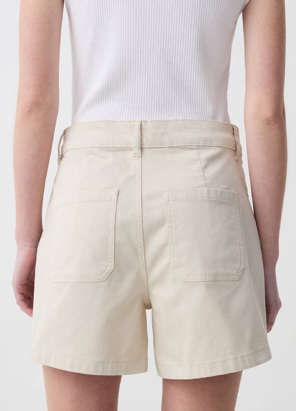 Ovs Shorts in cotone stretch con tasche Vendita calda
