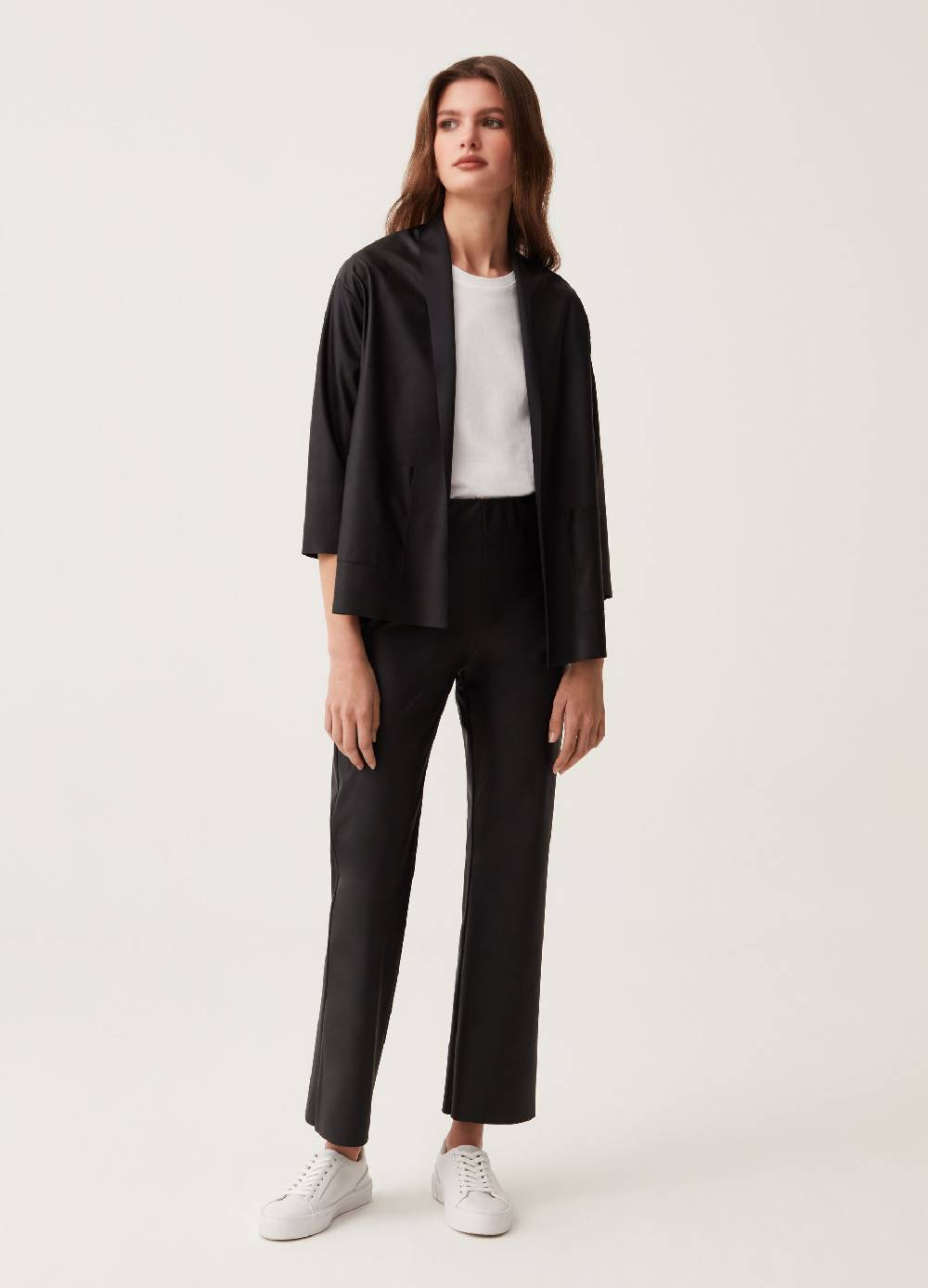 Ovs Pantaloni flare fit effetto lucido Latest fashion