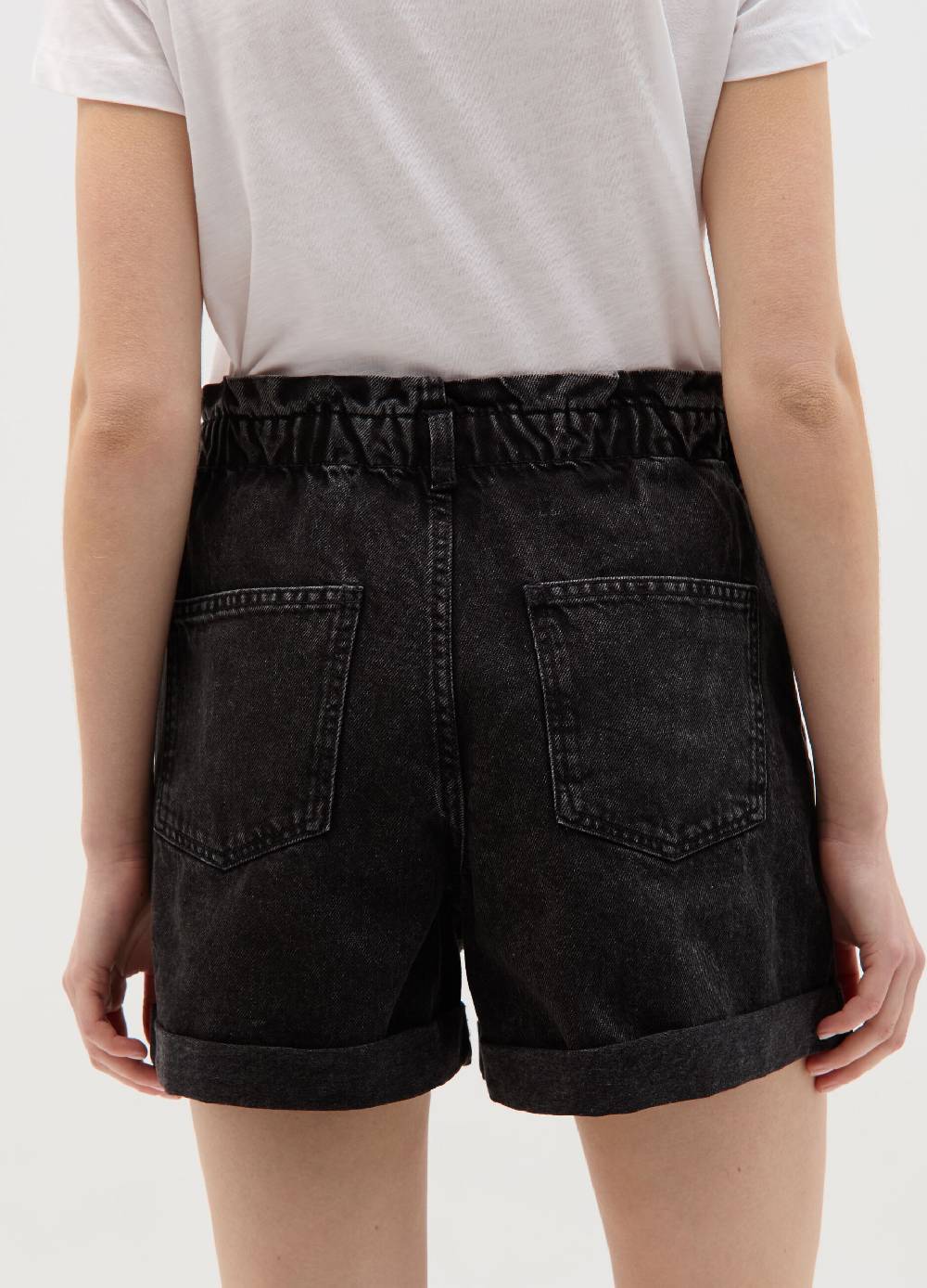 Ovs Shorts paper bag in denim Offerta temporanea