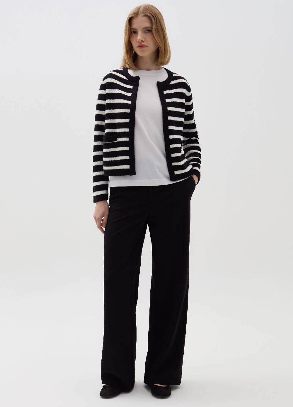 Ovs Giacca cardigan aperta a righe Liquidazione