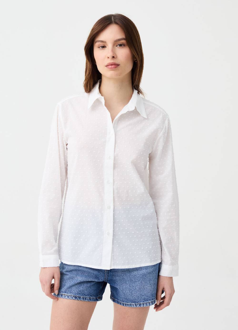 Ovs Camicia in cotone dobby Offerte speciali