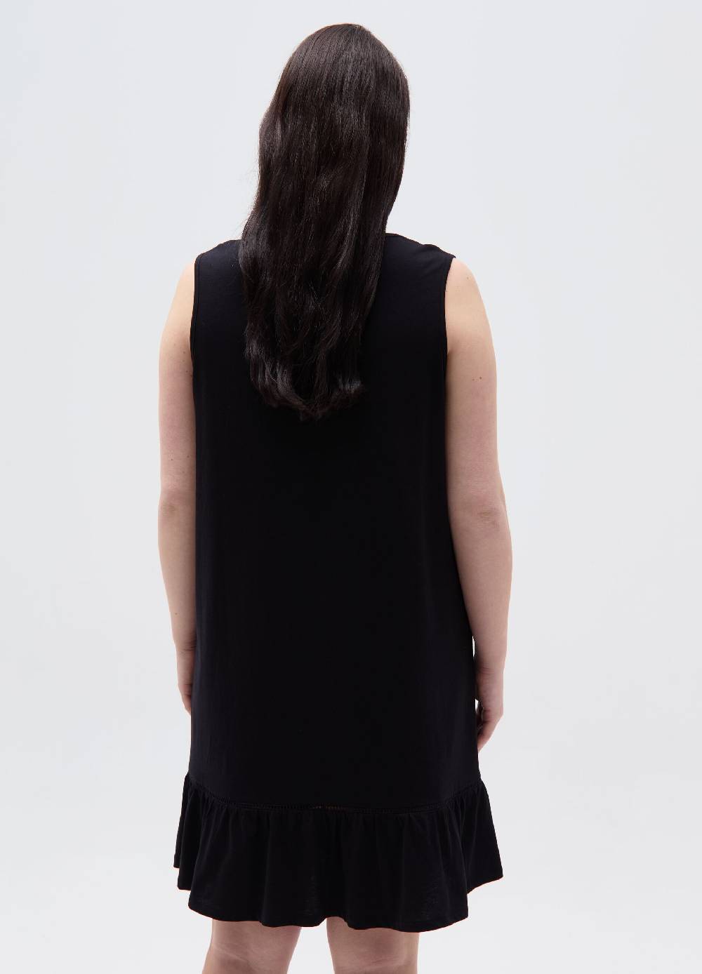 Ovs Vestito Essential corto con balza Curvy Enormi sconti