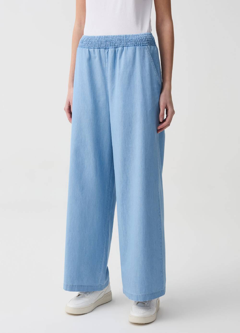 Ovs Jeans wide leg in tessuto fluido Fino Al -60%