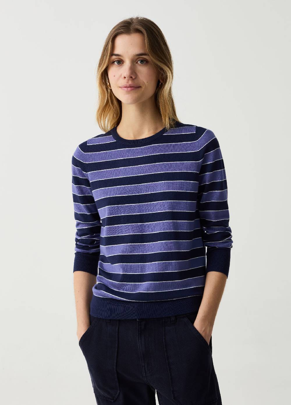 Ovs Maglia a righe con maniche lunghe