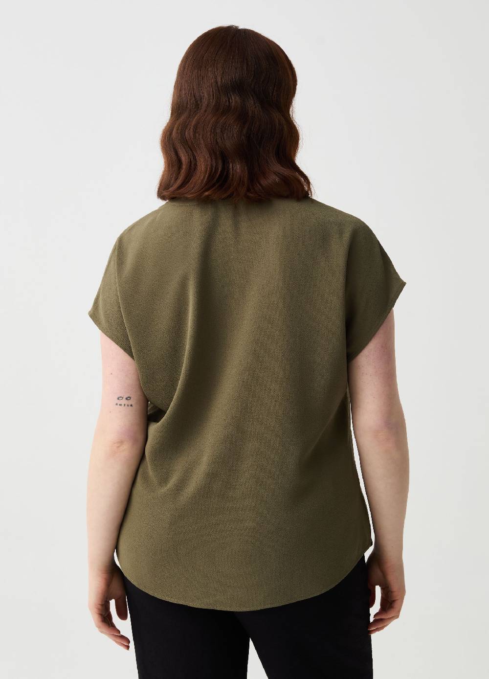 Ovs Blusa in crêpe con pince Curvy Economico