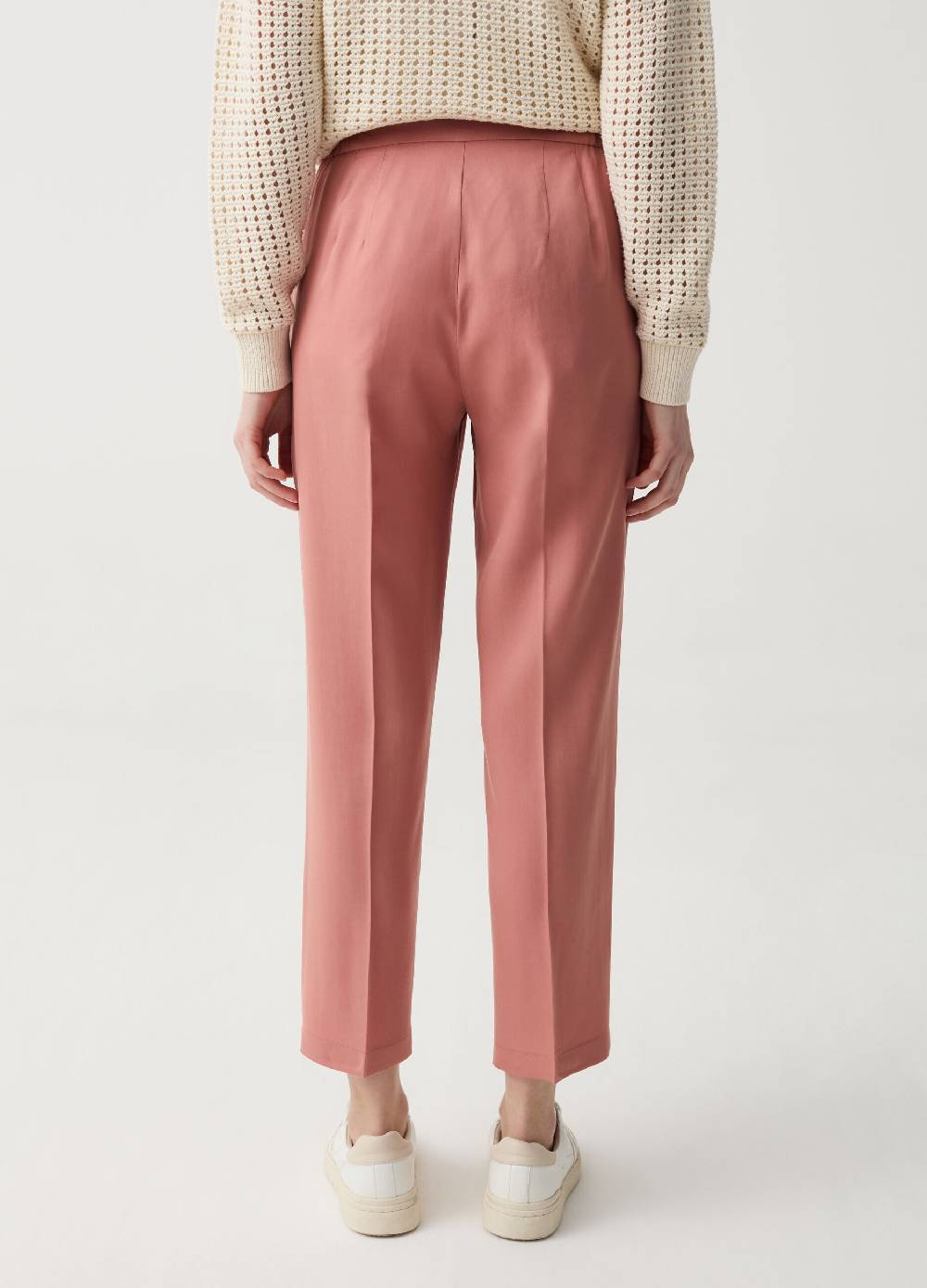 Ovs Pantaloni cropped a sigaretta con pinces In Vendita