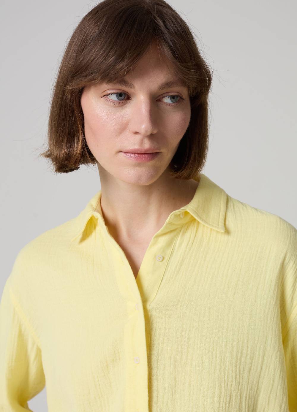 Ovs Camicia relaxed fit in garza effetto crinkle Offerte