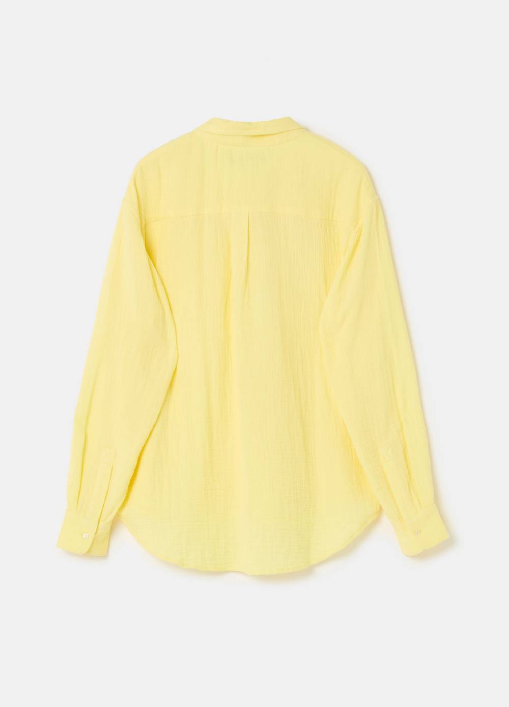 Ovs Camicia relaxed fit in garza effetto crinkle Offerte