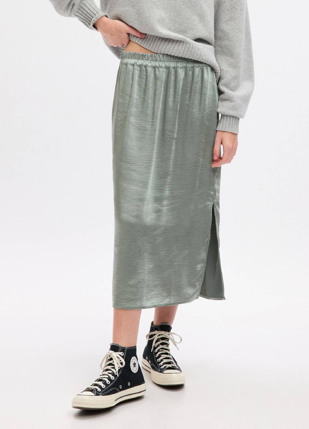 Ovs Gonna midi pull-on in satin Negozio