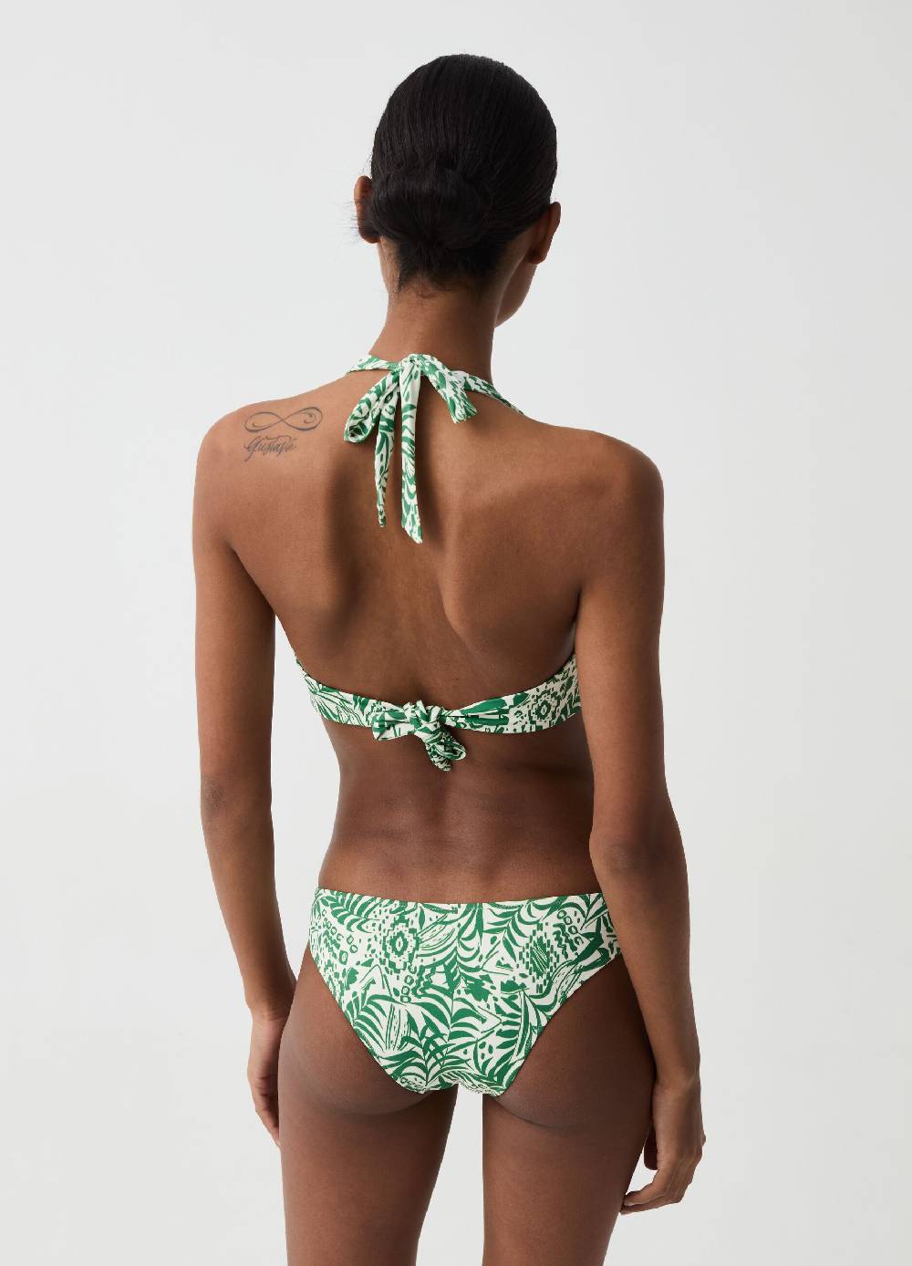 Ovs Top bikini scollo halter stampa foliage Offerta speciale