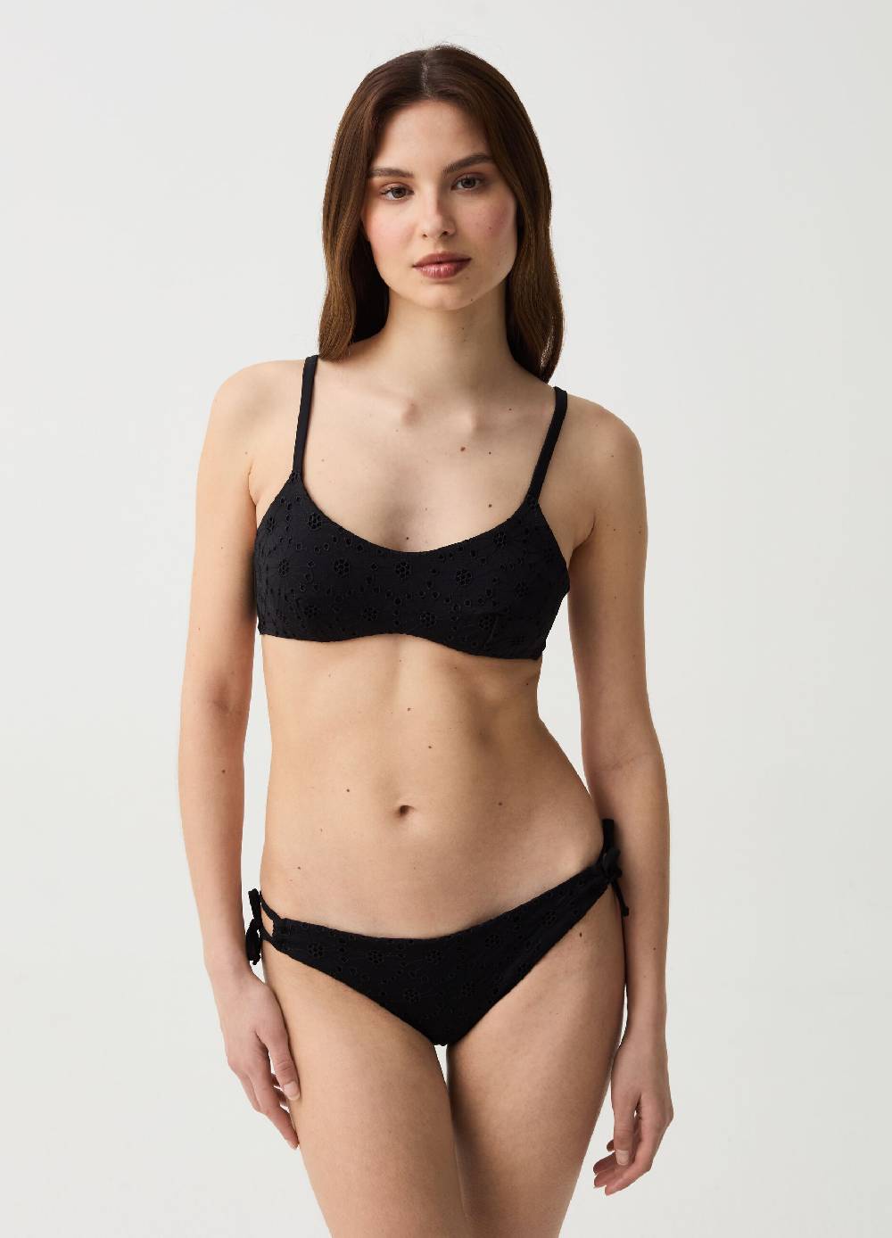 Ovs Top bikini bralette in sangallo Online Outlet