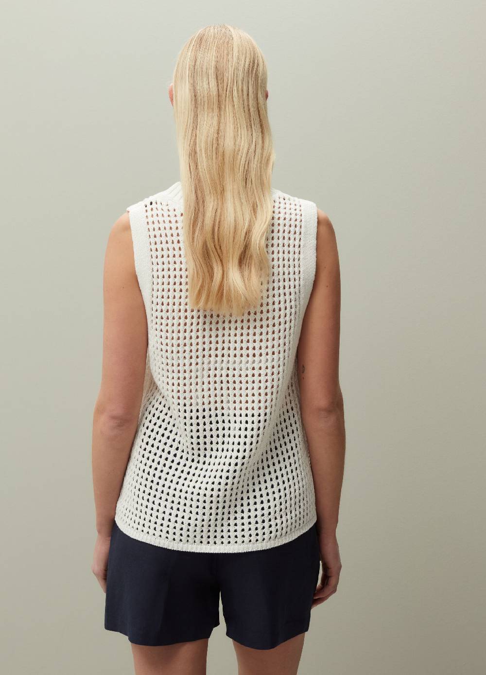 Ovs Tank top in cotone crochet Grandi sconti