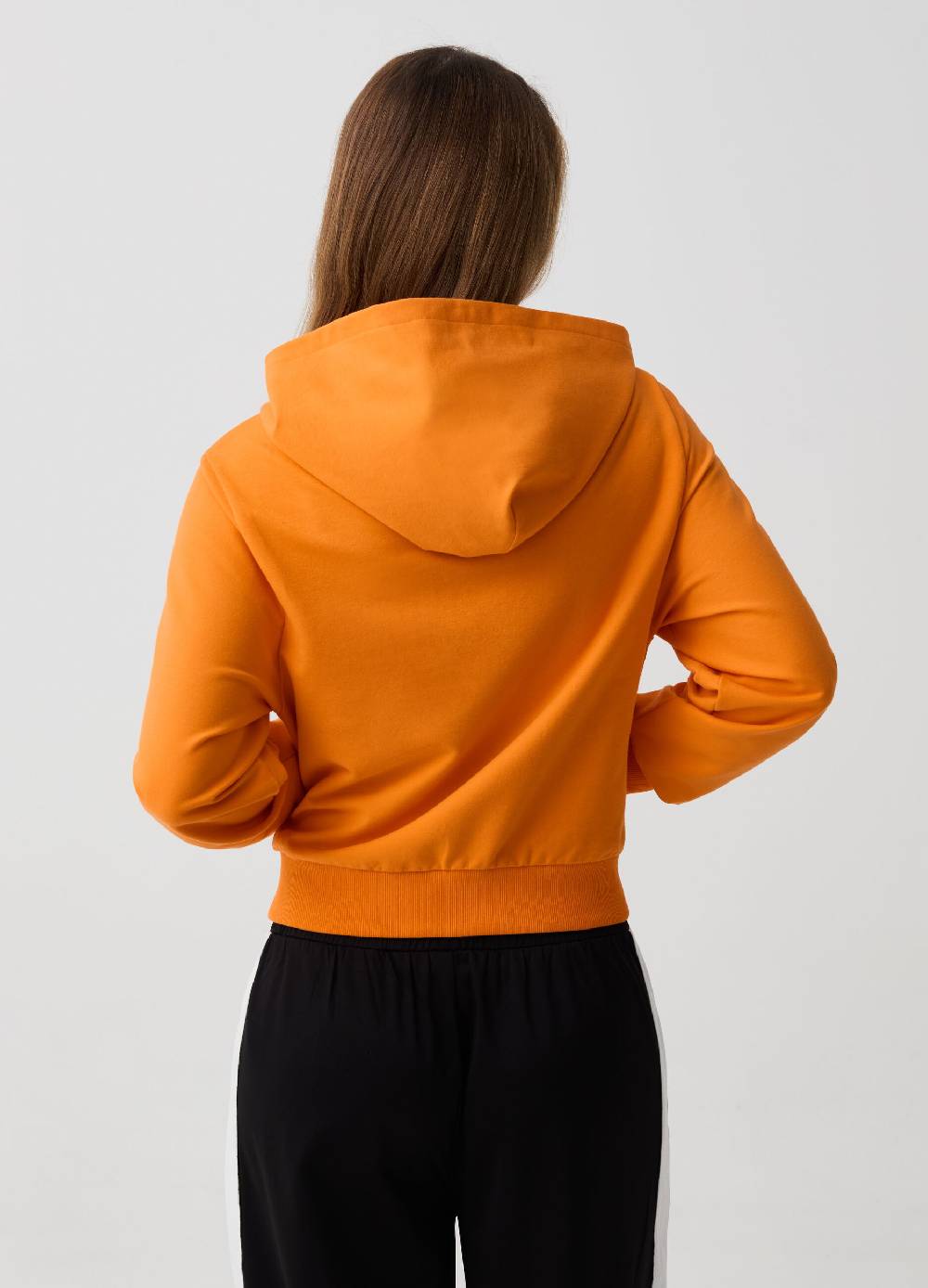 Ovs Full-zip cropped in felpa con cappuccio B.ANGEL X MARE FUORI Liquidazione