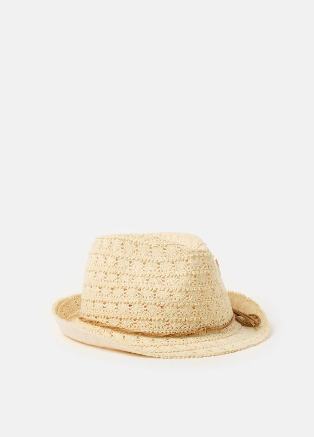 Ovs Cappello trilby con lavorazione traforata Rilascio limitato