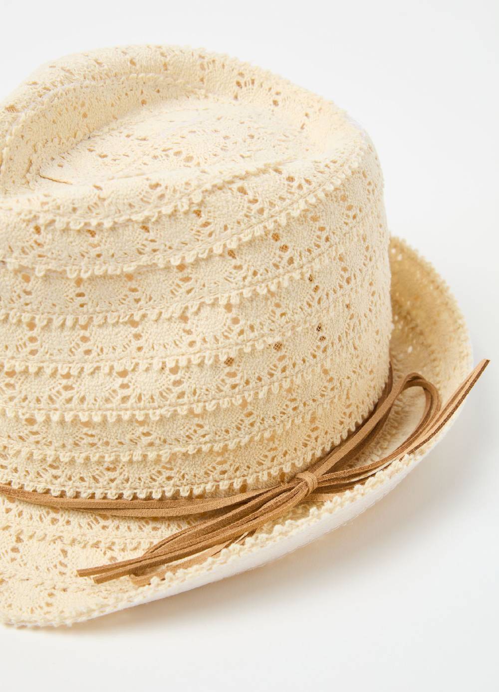 Ovs Cappello trilby con lavorazione traforata Rilascio limitato