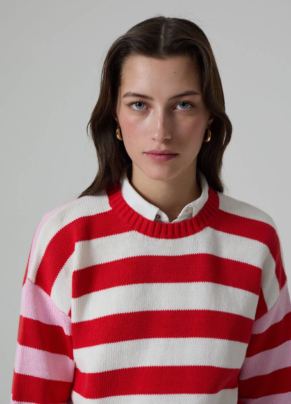 Ovs Pullover oversize a righe multicolor Fino al 65% di sconto