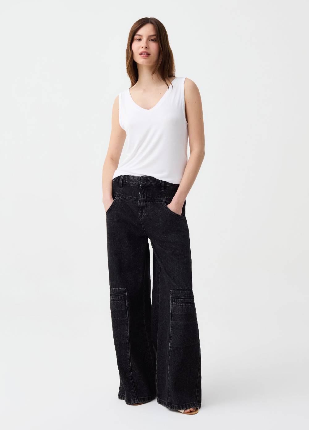Ovs Tank top con scollo a V Only for today