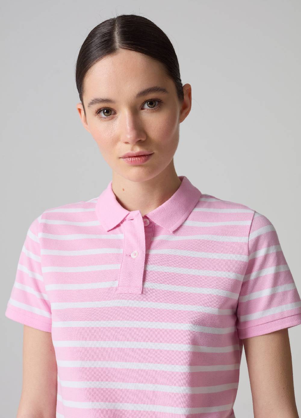 Ovs Polo in piquet di cotone bio a righe Discount Store per i nuovi prodotti