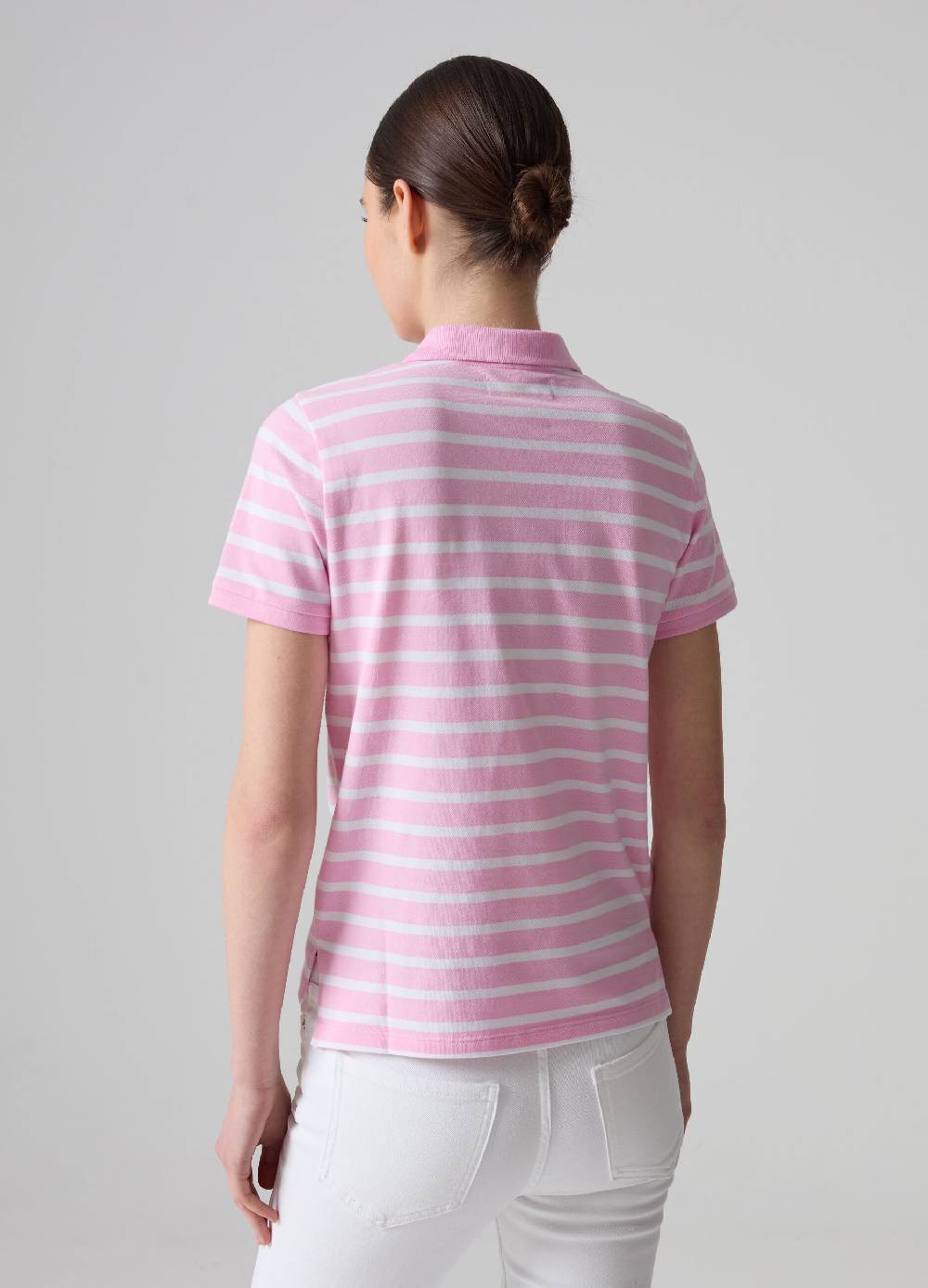 Ovs Polo in piquet di cotone bio a righe Discount Store per i nuovi prodotti