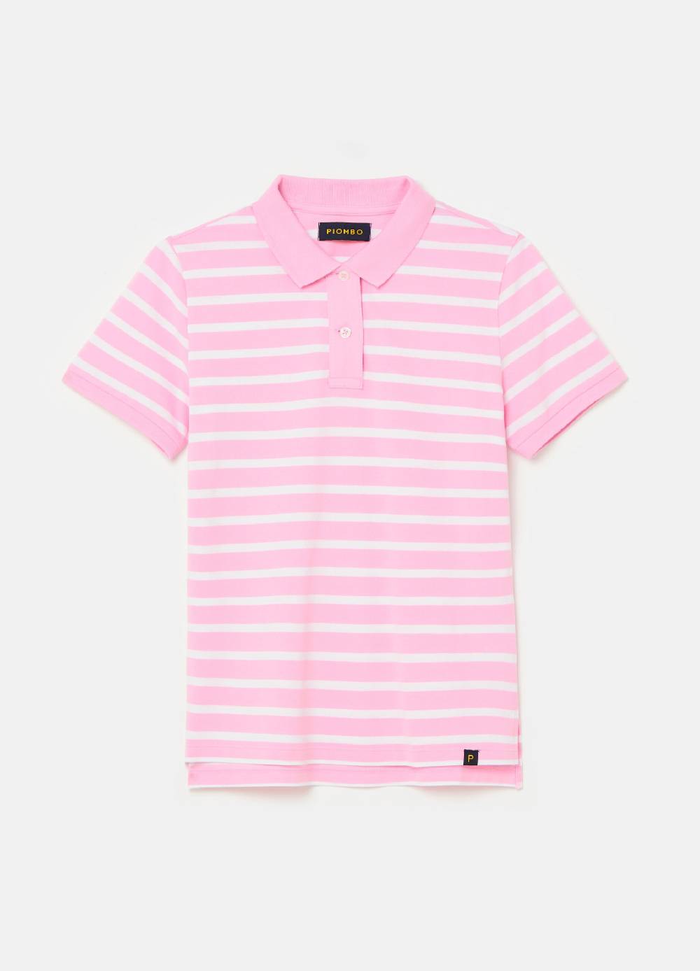 Ovs Polo in piquet di cotone bio a righe Discount Store per i nuovi prodotti