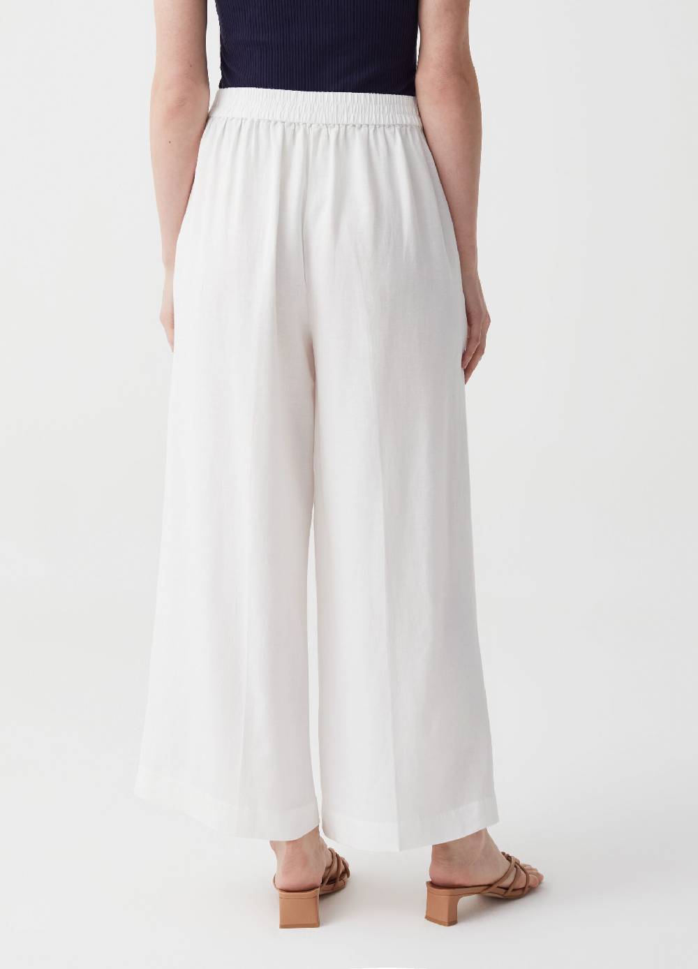 Ovs Pantalone wide leg in lino e viscosa Trasporto libero internazionale