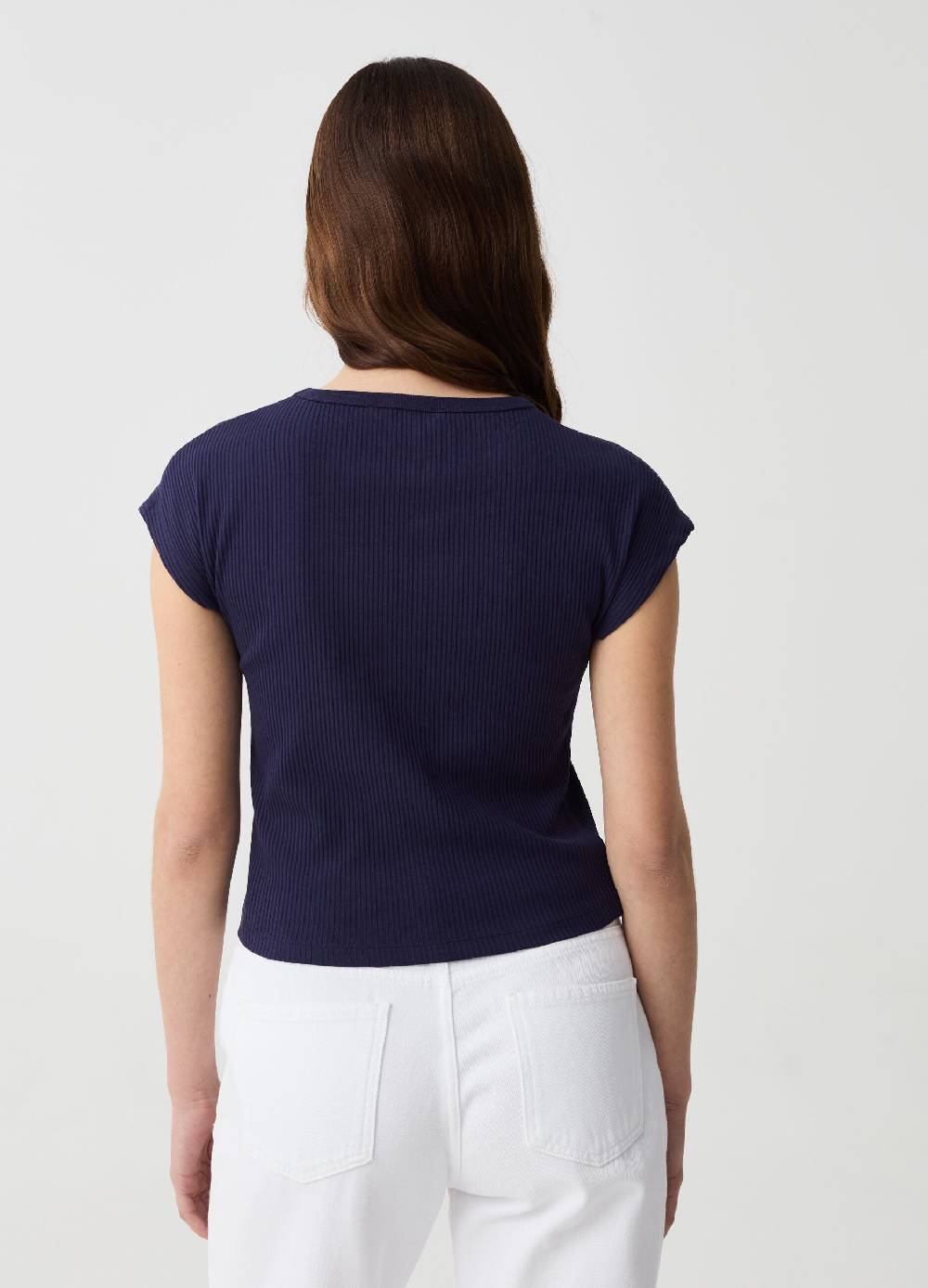 Ovs T-shirt Essential a costine con maniche kimono In vendita
