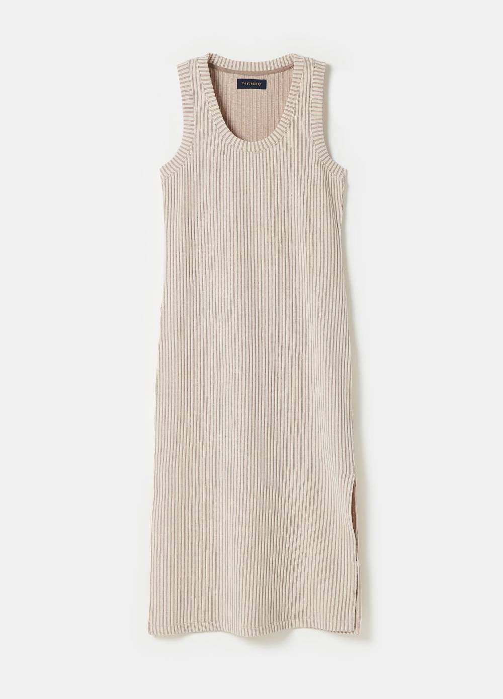 Ovs Vestito midi smanicato a righe sottili Nuovo