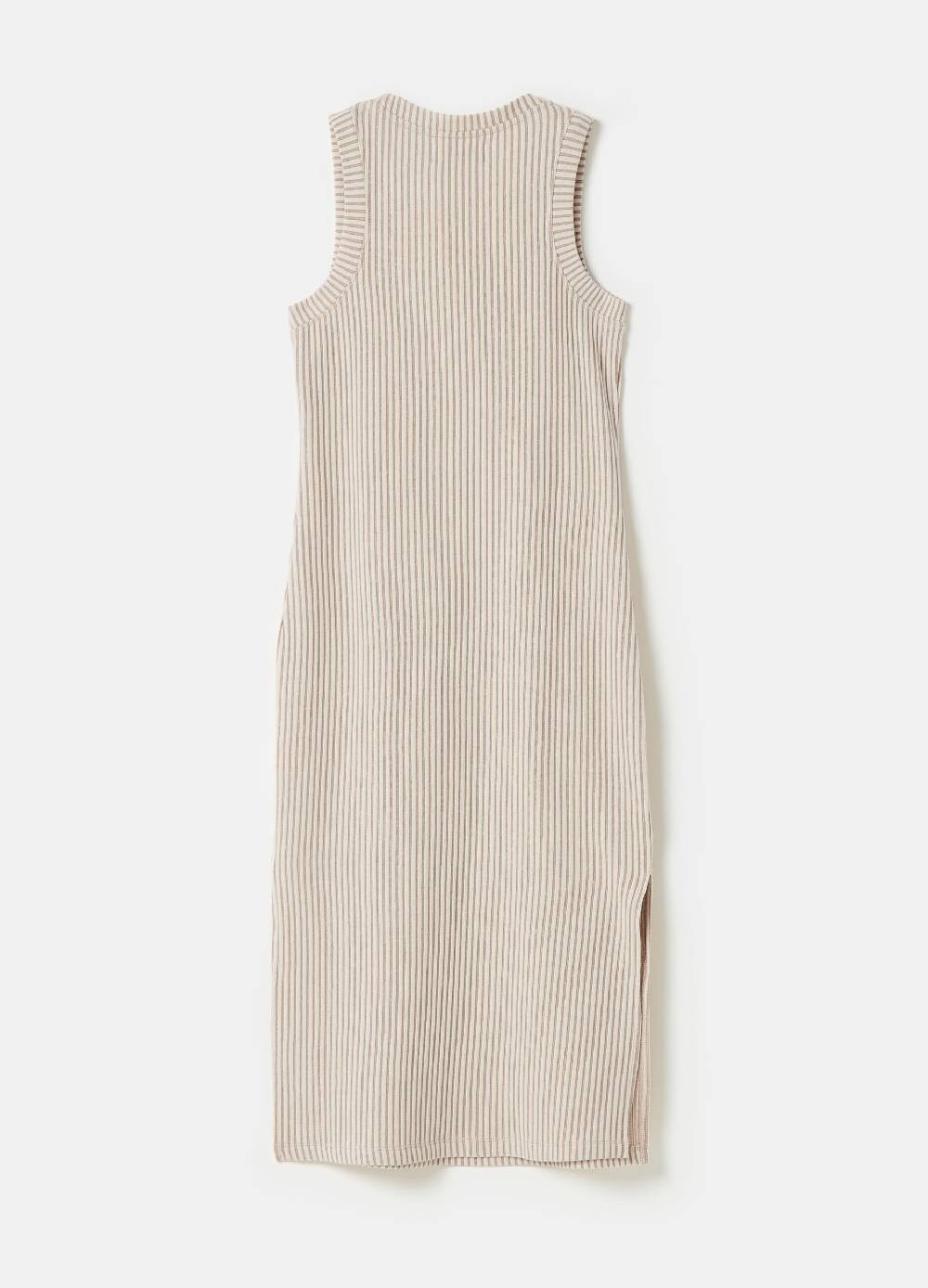 Ovs Vestito midi smanicato a righe sottili Nuovo