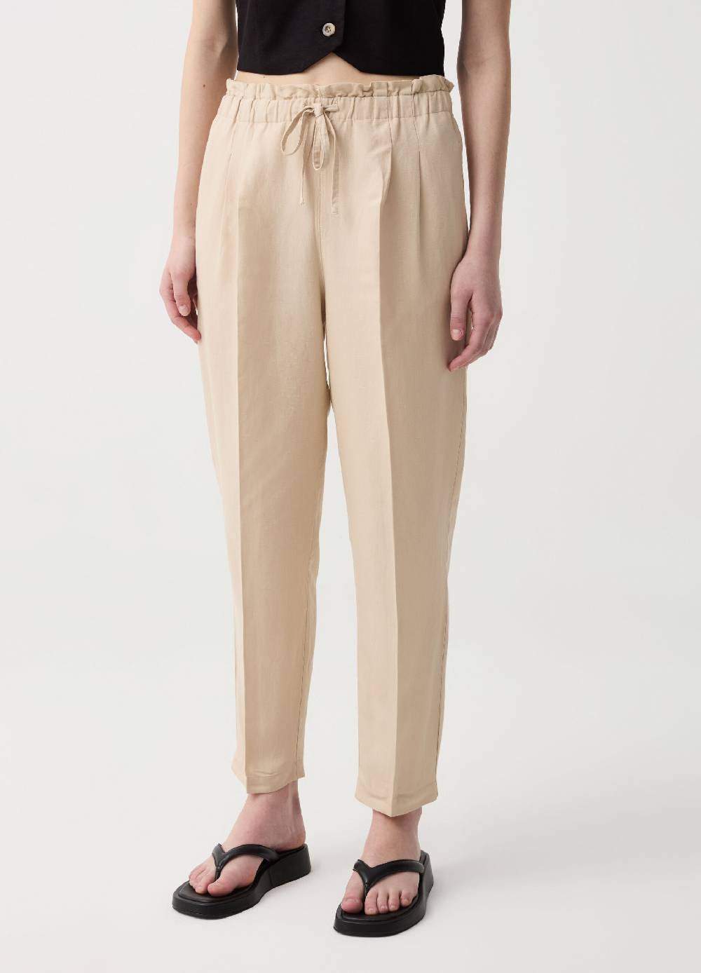 Ovs Pantalone a sigaretta con pinces e coulisse Acquista Ora