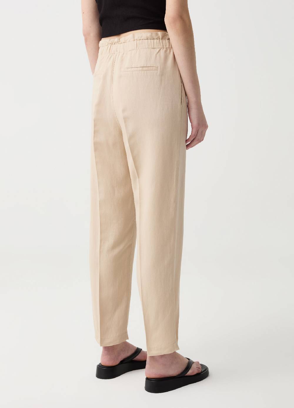 Ovs Pantalone a sigaretta con pinces e coulisse Acquista Ora