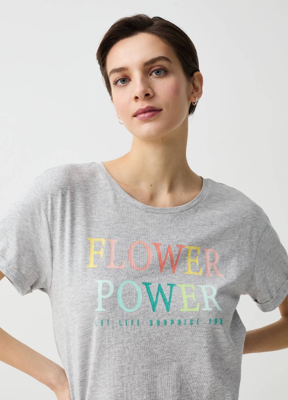 Ovs Camicia da notte con stampa lettering Fino Al -60%