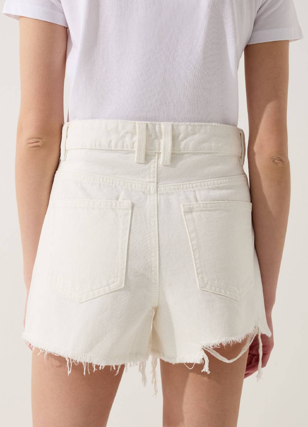 Ovs Shorts in denim con strappi a vita alta Prezzo Ridotto