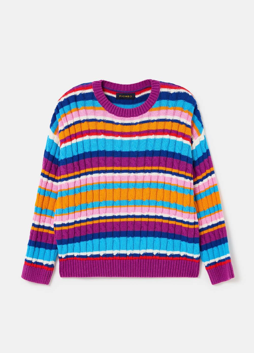 Ovs Pullover a righe con lavorazione a trecce Sottocosto