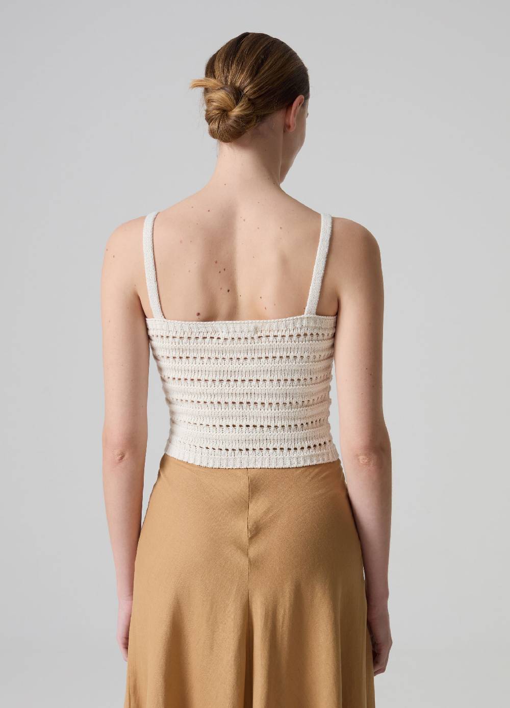 Ovs Top canotta tricot con trama a rete Vendita Calda