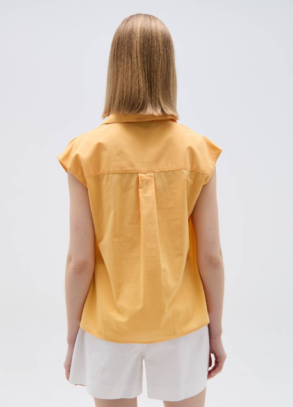 Ovs Blusa smanicata con scollo a polo In Saldo