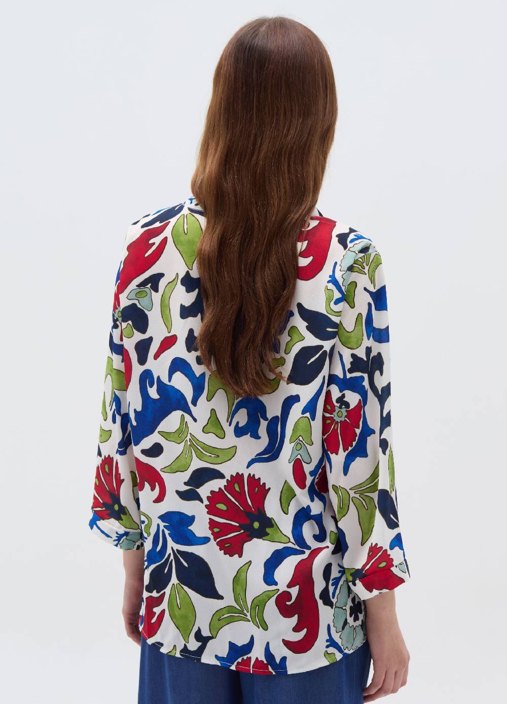 Ovs Blusa stampata con apertura a V Nuova