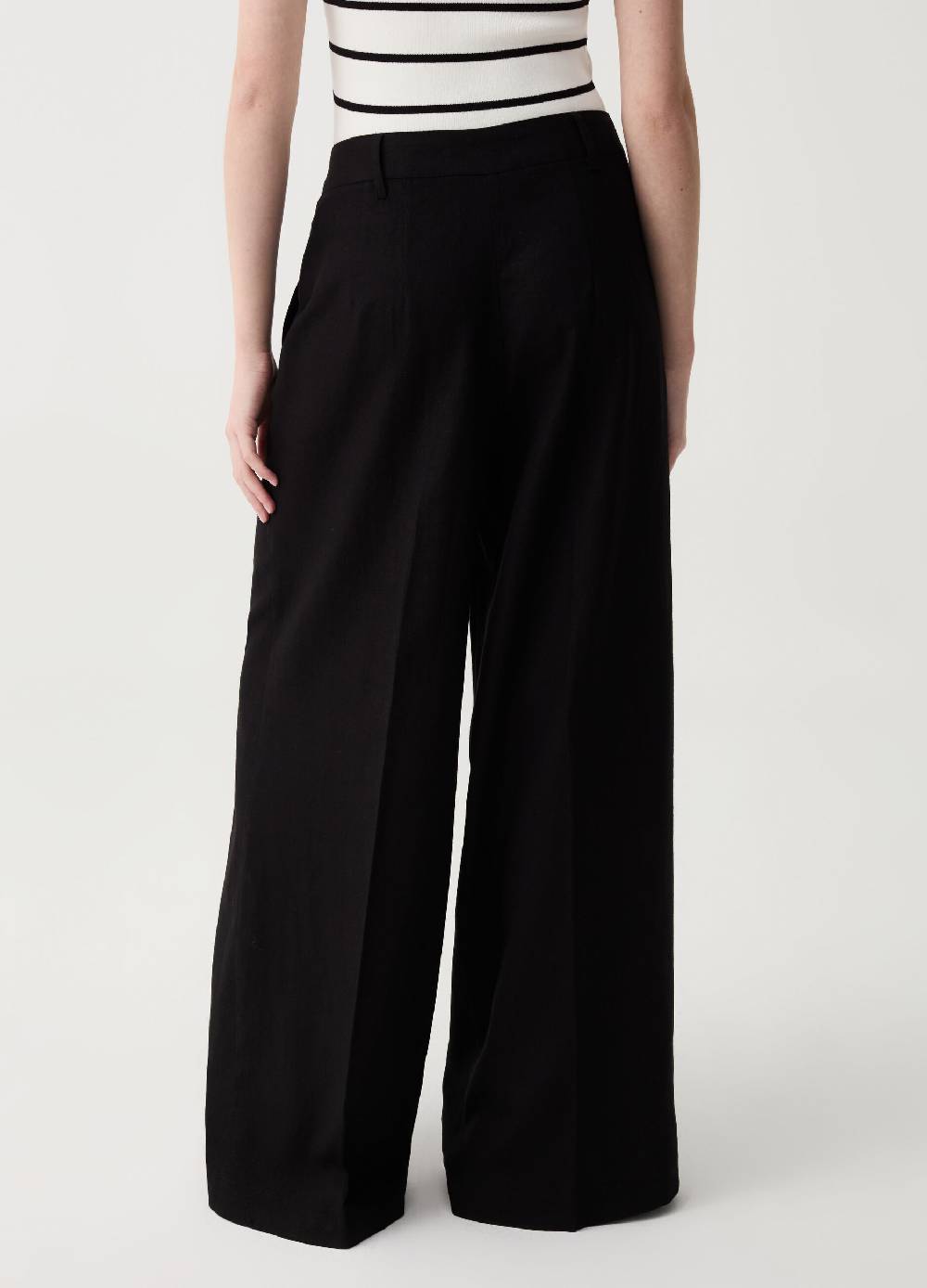 Ovs Pantalone palazzo wide leg con pinces Offerta esclusiva