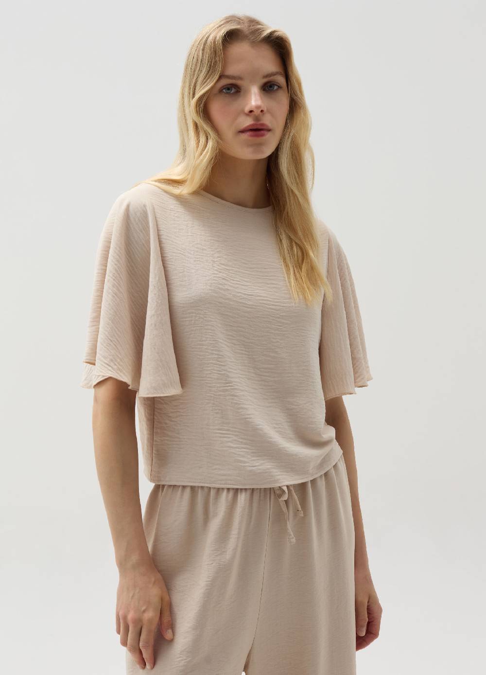 Ovs Top in crêpe con maniche ampie Cyber Monday