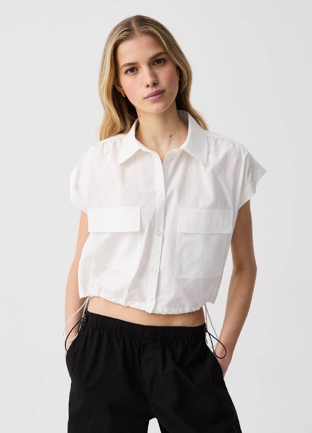 Ovs Camicia in popeline con tasche Offerta Giorno del Papà