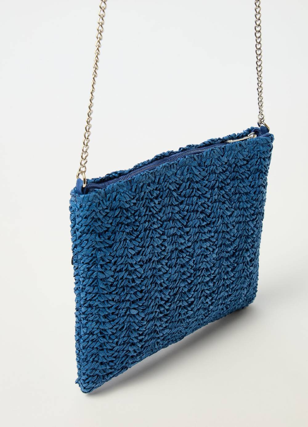Ovs Pochette in rafia con paillettes Smaltimento dello stoccaggio