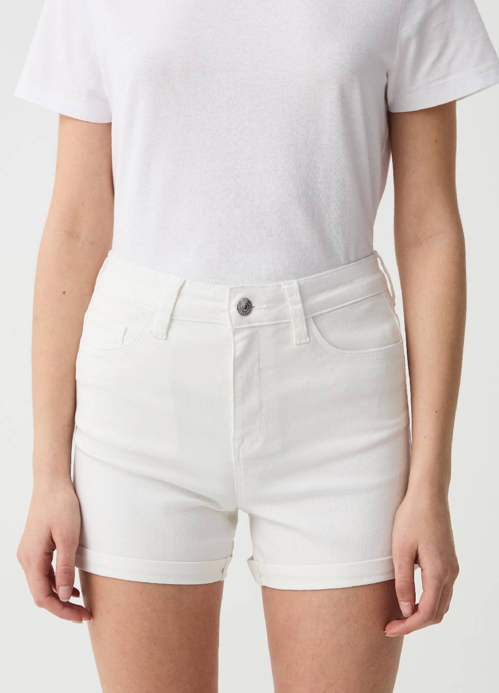 Ovs Shorts in denim con risvolti Latest fashion