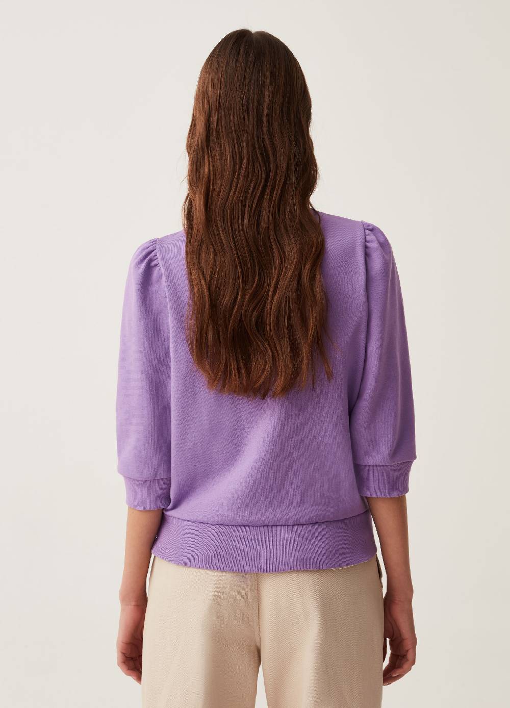 Ovs Felpa girocollo con inserto crochet Enormi risparmi