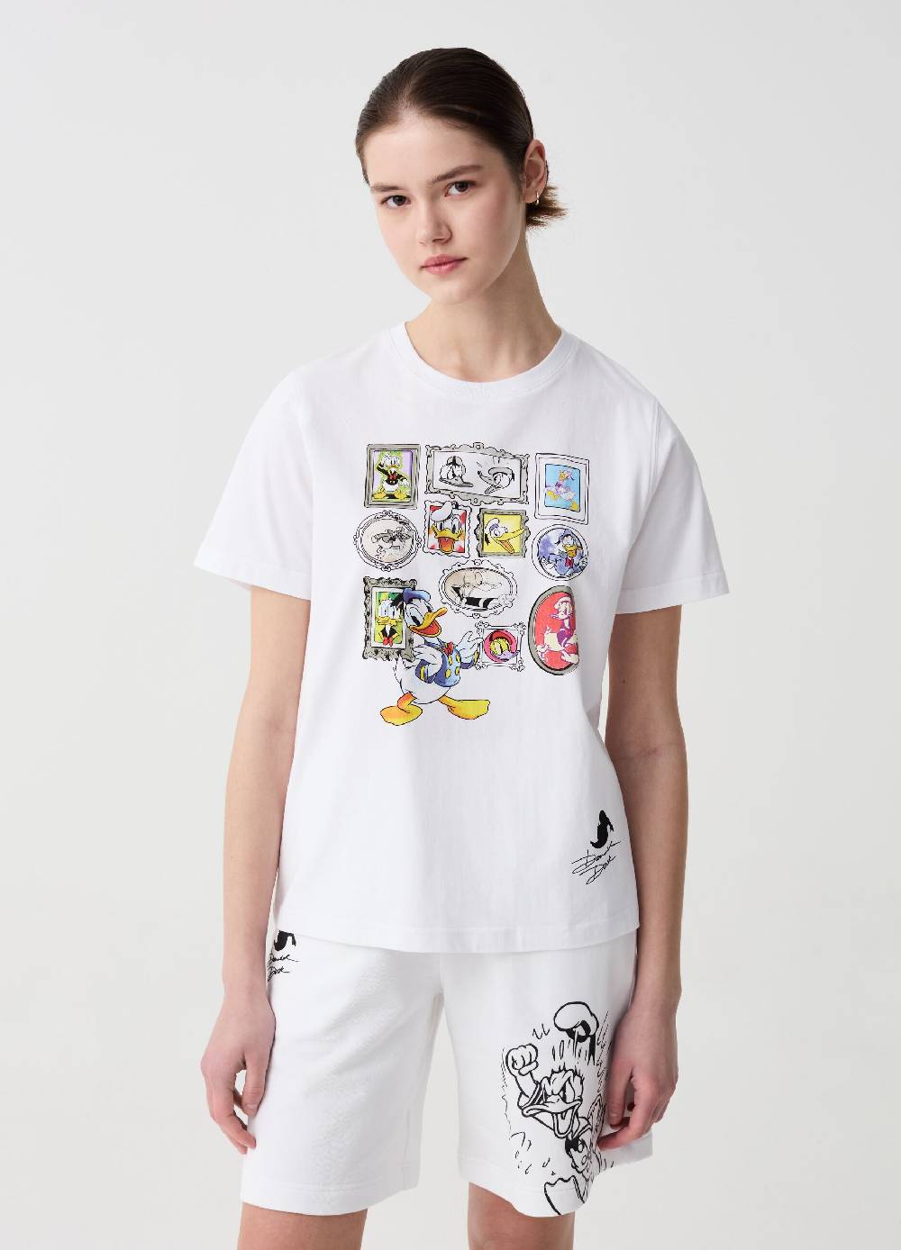 Ovs T-shirt in cotone bio con stampa Donald Duck 90 Sconti VIP