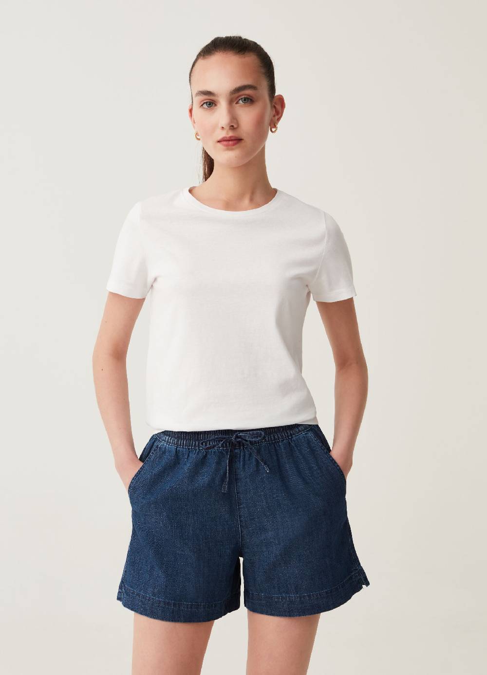 Ovs Shorts in denim con coulisse Fino al 55% di sconto
